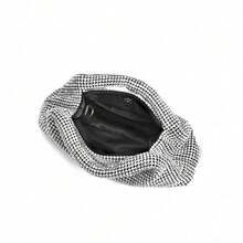 Diamond Bag Women's Bag New Fashion Chain Inlaid Diamond Handbag - Silver - View 3