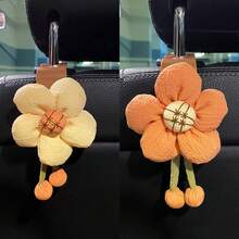 AD 1 件彩色花形汽车座椅靠背挂钩，可爱多功能车载悬挂收纳装饰配件，适合女性 - 均碼 - 查看 7