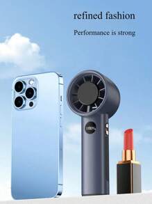 Ventilatore portatile a mano con turbo raffreddamento, display LED e batteria ricaricabile al litio, ad alto volume d'aria, durata prolungata, silenzioso, adatto per uso domestico e per i viaggi