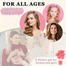 6pcs Women Multi-Color Delicate Gift Set Including Curling Iron, Sleep Eye Mask, Satin Pillowcase, Shower Cap, Ideal For Gifts, Nice Choice