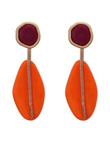 ZAA New Fashion Irregular Geometric Resin Dangle Earrings