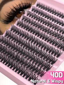 Bộ 200 cụm mi D Curl riêng lẻ 40D 8-16mm DIY cụm mi tự nhiên & mỏng & lâu trôi & không thấm nước Bộ mi giả từng phần có thể tái sử dụng Bộ nối mi kèm dụng cụ trang điểm Dán và dán & Tẩy mi & Nhíp mi & Cọ mi Tự sử dụng tại nhà hoặc khi di chuyển Cho cuộc sống hàng ngày & Đám cưới & Hẹn hò & Tiệc tùng & Lễ hội âm nhạc & Du lịch Bộ cụm mi, Lông mi, Lông mi, Lông mi giả - màu đen - Xem 8