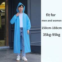 Transparent Windproof Bicycle Motorcycle Raincoat Woman Rain Poncho Impermeable EVA Hiking Raincoats For Man Rainwear