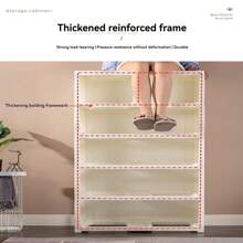 7/6/5/4/3-Layer Drawer Style Storage Cabinet, Large Capacity, Simple Decoration, Easy Installation, Suitable For Home, Living Room, Dining Room, Bedroom, Bathroom, Kitchen - Can Be Used To Organize Clothes, Cosmetics, Jewelry, Bags, Snacks
