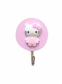 Sanrio 1Pc Hello Kittys Cartoon Hook Kawaii Dormitory Bathroom Hanger Towel Multifunctional Wall Decoration(Some Parts May Be Random)