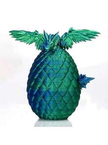 1pc 4D Printed Flying Dragon With Movable Wings And Joints, Animated Animal Model Dragon Egg Crystal Decoration, Birthday, Easter, April Fool's Day, Perfect Gift, Toy