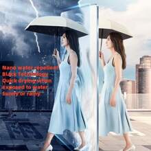1pc 14cm Card Size|Titanium Silver Glue Sunscreen Layer + 60% Ultra-Thin Folding|UPF50 + UV Protection Umbrella|INS Style Niche Pleated Design|Fantasy Laser/Macaron Solid Color Dual Versions|Honeycomb Wind-Resistant Frame + Waterproof Coating|228g Ultra-Light Portable Pocket Umbrella|2025 Summer Seaside Camping Commuting Sun Protection Equipment