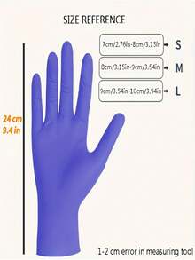 100pcs Blue Thickened Nitrile Disposable Rubber Kitchen Food Processing Household Seafood Gloves - Multicolor - View 9