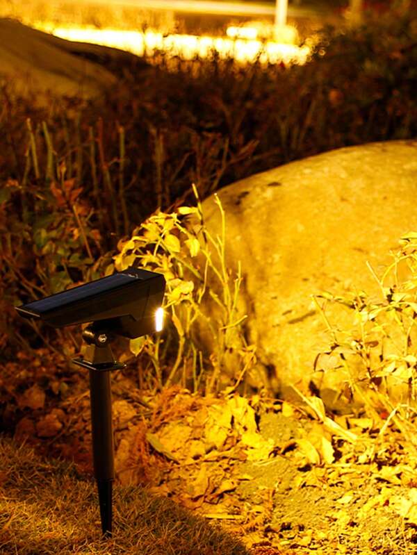 1pc Solar Powered Spotlight Outdoor Garden Landscape Lighting Yard Solar Powered Tree Lamp For Garden, Path, Driveway, Walkway