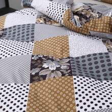 3pcs Printed Brushed Duvet Cover Set [Duvet Cover + 2 Pillowcases], No Sheet, No Filler, Popular Diagonal Striped, New Floral Design, Soft & Comfortable Material, Suitable For Bedroom, Hotel, Dorm, Apartment