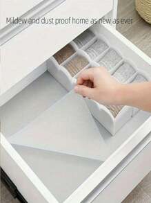 1 Roll Daisy Shelf Liner For Kitchen Cabinets,Non-Adhesive Drawer Liner,Non-Slip Refrigerator Liner,EVA Waterproof Fridge Pad Cupboard Mat Easy Placemats.
