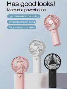 1pc Unisex Battery Operated Mini Portable Hand Fan, Stable Airflow, Suitable For Gift, Outdoor Travel, Beach, Home, Office, Daily Use (Batteries Not Included) - Multicolor - View 11