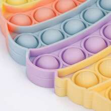 Colorful Ice Cream Bubble Stress Relief Fidget Toy, Popular Bubble Popping Toy For Adults And Kids, Party Game Decor Gift For Christmas, Halloween, Relaxation Toy, Fun Pushing And Fashionable Game For Children And Grown-Ups