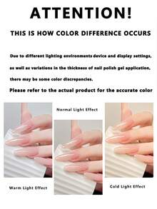 XIANZHIHE 2025 秋冬指甲油套装 - 经典乳白色 & 果冻酸奶白/亮红色凝胶指甲油套装，持久UV LED可卸凝胶，适合圣诞节、万圣节及其他节日美甲，高光泽沙龙及DIY美甲护理套装 (15ml) - 白色 - 查看 7