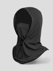 1pc Chapéu de proteção solar unissex, chapéu balaclava respirável com gelo, chapéu esportivo ao ar livre para o verão, máscara facial completa para ciclismo, ajustável e confortável, adequado para ciclismo e motocicleta