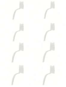 1 件套无盲点浴室清洁刷套装，带迷你瓷砖角刷 - 适用于地板、灌浆线和瓷砖接缝 - 白色 - 查看 11