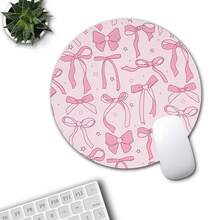 1 Peça Tapete de Mouse Fofo, Tapete de Mouse Redondo para Escritório com Base Antiderrapante de Borracha, Tapete de Mouse Portátil Pequeno, Tapete de Mouse de Borracha para Computador Portátil, Adequado para Meninas e Meninos, para Escritório, Casa, Estudo e Games, 20*20*0,2cm - Multicolorido - Visão 8