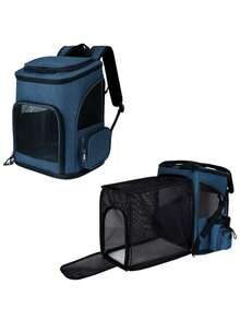 Pet Carrier, Cat Carrier, Handheld Pet Bag, Pet Transporter Backpack - Soft Sided Cat Carrier Medium For Cats And Small Dogs Up To 15 Lbs, Pet Carrier Bag, Airline Approved Travel Dog Carrier Cat Carrier Cat Bag - Multicolor - View 9