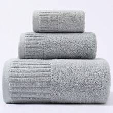 Juego de 3 toallas: 1 toalla de baño de 70 * 140 cm, 1 toalla de mano de 34 * 73 cm, 1 paño de lavado de 34 * 35 cm, suaves, absorbentes, aptas para el baño, el exterior, el campamento de vuelta a la escuela para el salón de belleza, el hogar y el baño