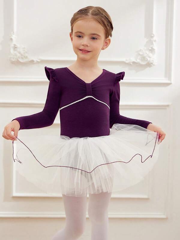 Vestido de ballet de manga de avión para niñas, nuevo leotardo de práctica de danza china para niñas preadolescentes