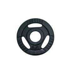 Set 4 Discos de 2.5 KG C/u para Barra Olímpica 2 Pulgadas Disco de Tres Agarres - Negro - Ver 2