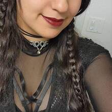 1 Set Halloween Metal Stylish Two-Layer Simple Snake Chain Necklace & Choker For Party, Western Style - Multicolor - View 2