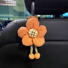 AD 1 件彩色花形汽车座椅靠背挂钩，可爱多功能车载悬挂收纳装饰配件，适合女性 - 均碼 - 查看 3