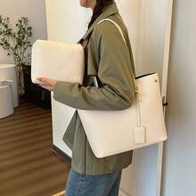 New Arrival Commuter Fashion Simple Tote Bag: Casual Shoulder Mother-Daughter Bag For Women - Black - View 5