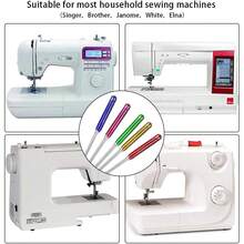 60 件缝纫机针通用缝纫机针适用于 Singer Brother Janome Varmax 尺寸 HAX1 65/9、75/11、90/14、100/16、110/18（5 种颜色） - 彩色 - 查看 6