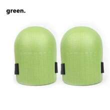 2 piezas Rodilleras multicolor ajustables y elásticas, protección para las rodillas para jardinería, colocación de azulejos, construcción, anti-agua, anti-humedad, rodilleras de EVA anti-desgaste