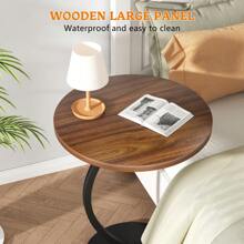 Tavolino rotondo vintage da salotto, tavolino da caffè leggero, tavolo da patio - decorazione moderna per il soggiorno, salvaspazio per soggiorno, cucina e camera da letto