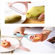 Pelador de estilo nórdico, accesorio de cocina - Cuchillo pelador cerámico multifunción para verduras y frutas, pelador de frutas y verduras