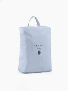1 pièce Sac de rangement pour chaussures personnalisé avec broderie, sac de voyage portable grande capacité pour chaussures, organiseur de chaussures pour voyage d'affaires et vacances, couvre-chaussures de sport et de pantoufles, sac à chaussures imperméable, anti-poussière et anti-humidité, sac à chaussures dédié au fitness et aux voyages, convient pour un usage quotidien, cadeau pour la famille, les amis, la mère, le père, convient pour la fête des mères, la fête des pères, la Saint-Valentin, la fête des infirmières, Noël, cadeau d'anniversaire personnalisé