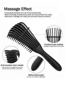 Cepillo de pelo, cepillo estilizador talla grande reciente del 2025, cepillo de definición de rizo, peine de anudado para mujeres, para dar forma y definir los rizos de mujeres y hombres para reducir el jalado y la separación de los rizos. Cepillo de pelo, peine, herramientas de pelo, productos y accesorios de cabello para salón de belleza, artículos esenciales de viaje