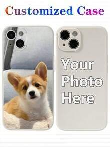 1pc Custom Designed Liquid Soft Silicone Shock Proof Phone Case, Compatible With Apple 16, 15, 14, 13 Plus, Pro, Max, Pro - Ideal As A Mother's Day, Father's Day, Birthday Or Holiday Gift For Family, Friends, Couples, Loved Ones