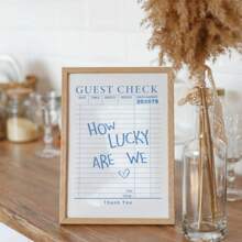 1PC Posters How Lucky Are We Canvas Painting Wall Art Blue Aesthetic Poster Preppy Wall Arts Decor Retro Barcart Art Pink Printable Art Optional Frame ,Wall Art With Frame