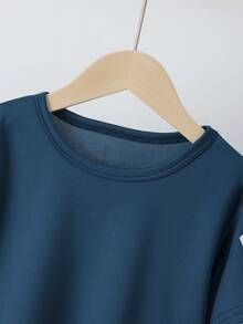 2-Piece Sports Outfit Set For Boys, Includes Mesh Short Sleeve T-Shirt And Loose Fitting Sports Shorts, Suitable For Summer, 4-12 Years Old