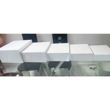 Food Buffet Risers 5pcs Acrylic Display Stands White 5 Sizes Cake Dert Stand - White - View 3