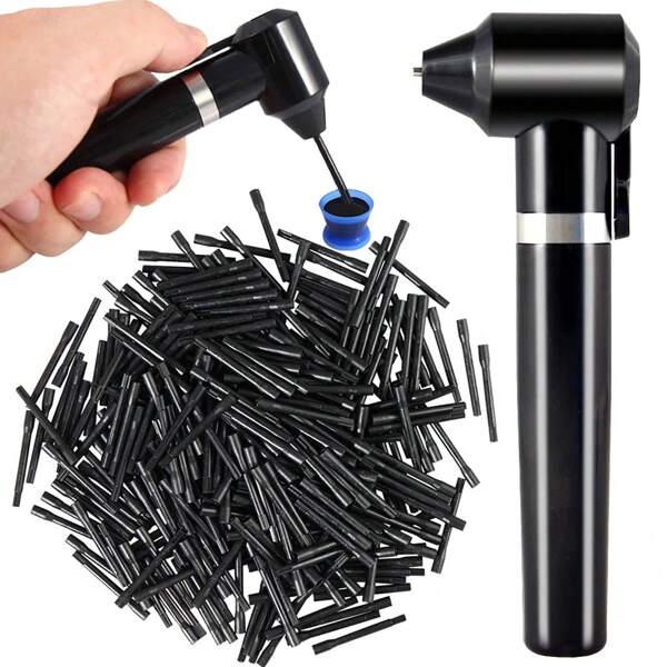 DQFART Tattoo Ink Mixer Kit, Black Electric Pigment Mixer With 100 Mixing Sticks For Cosmetic Tattoo Supplies