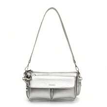 New Luxury French Baguette Bag, Women's Commuter Casual Minimalist Design Crossbody Bag With Fine Craftsmanship, Premium Feel, And Classic Style - Yellow - View 4