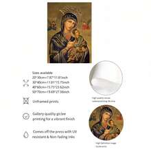 1pc Russian Orthodox Icon Canvas Art Print, "Our Eternal Help" Woman, Modern Home Wall Decor, Waterproof, Office, Bedroom, Restaurant, Bar Wall Art, Frameless, Perfect Gift And Decoration,Aesthetic Room Decor, Bedroom,Waterproof Canvas Wall Art, Artwork Wall Painting For Gift,Kitchen, Dining Room, Living Room, Cafe, Bar, Wall Decor , Home And Dormitory Decoration Gifts Birthday Graduation - Multicolor - View 5