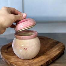 1.1 Litre Ball Jar For Food Storage - Rosa Pálido - Ver 2