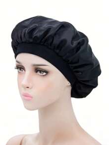 1pc Reusable Large Women Shower Cap, Elastic Adjustable Shower Hat For Long Hair - Shower Cap - View 13