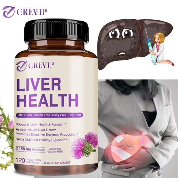 Liver Health 1158mg - Dandelion - Liver Cleanse, Detox And Repair Formula - 120pcs