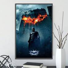 WB 1/15PCS DC Batman The Dark Knight Poster Movie Figures Home Decoration Painting Wall Art Bedroom Cartoons Decor Wallpaper Wall Bedroom Decoration - Frameless