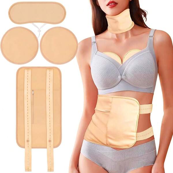 Castor Oil Pack With A Leakage-Proof Liner, Adjustable Waist Belt And Washable Flannel Fabric, For Essential Oil Heating Therapy Gym Gym Accessories