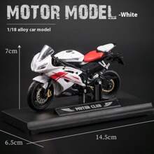 1 pièce - Modèle de moto simulée Jouets pour enfants Décoration de moto Moto à glissière Réservoir d'essence en alliage Pneu en caoutchouc Cadeau d'anniversaire exquis pour garçons Décoration de chambre Cadeaux d'hiver, Moto jouet, Motocyclette, Jouets de Noël, Rentrée scolaire