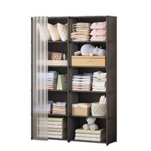 1pc Multipurpose Bookshelf Storage Cabinet, Home Use, Multi-Tier Assemble Combination Bookcase, Minimalistic Bedside Shelf