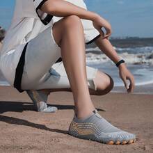 Women's Summer Sandals Outdoor Wading Shoes Quick Dry Beach Shoes Non-Slip Fishing Swimming Shoes Lightweight Breathable - Grey - View 5