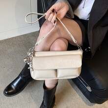 New Luxury French Baguette Bag, Women's Commuter Casual Minimalist Design Crossbody Bag With Fine Craftsmanship, Premium Feel, And Classic Style - Yellow - View 7